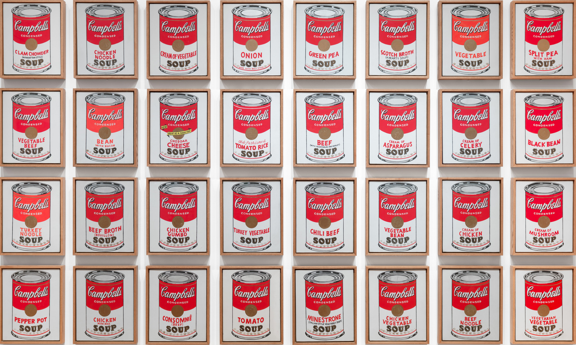 Andy Warhol, Campbell’s Soup Cans, 1962